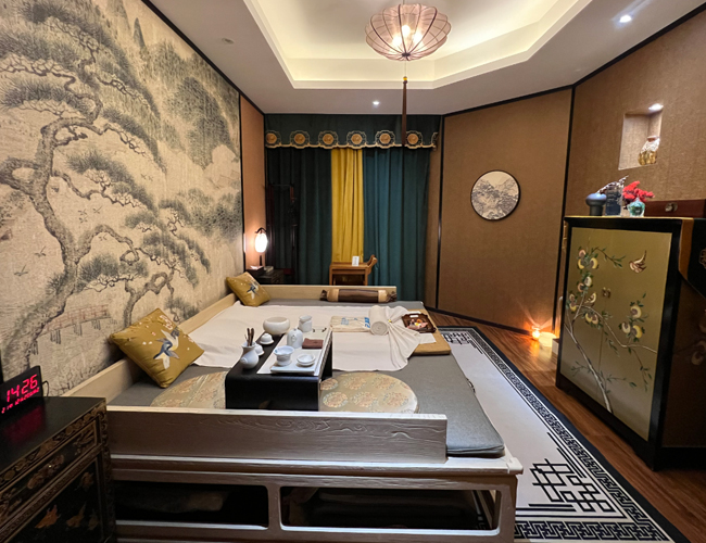 广州越秀足疗减压会所环境展示（二）一种真挚的艺术生活态度